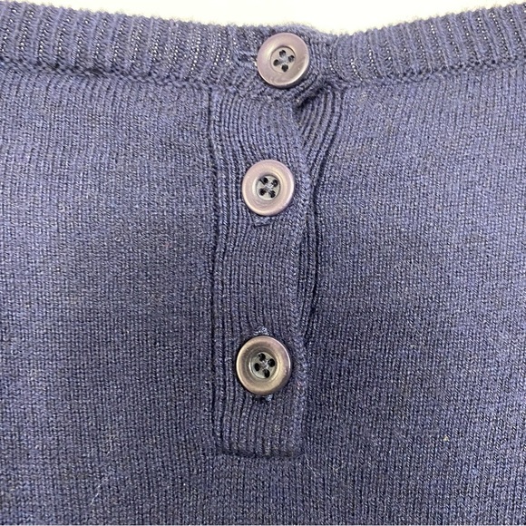 Talbots Navy Sweater with Dachshund Design - Picture 5 of 8